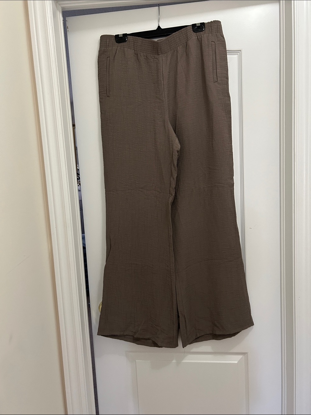 Zara Taupe Wide Leg Pants NWOT
